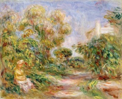 Donna in un paesaggio da Pierre Auguste Renoir